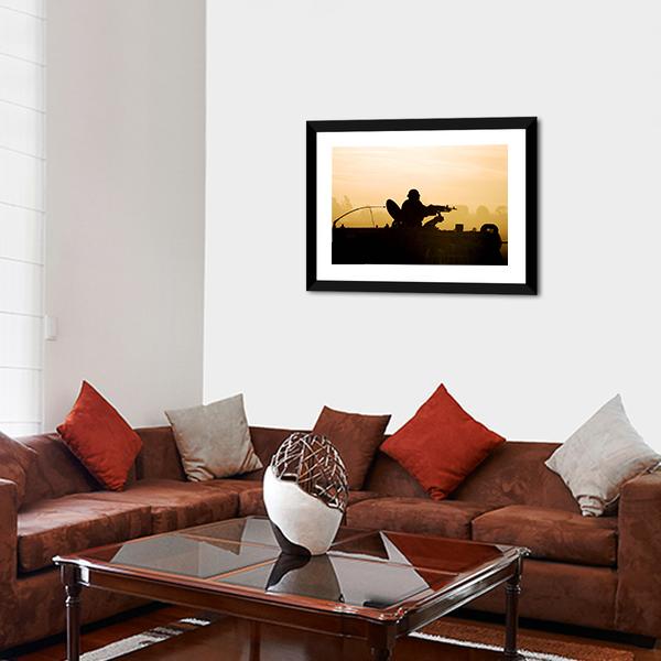 Soldier Preparing His Tank Canvas Wall Art-5 Horizontal-Gallery Wrap-22" x 12"-Tiaracle