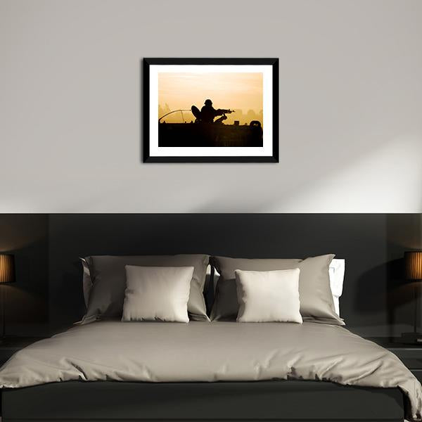 Soldier Preparing His Tank Canvas Wall Art-5 Horizontal-Gallery Wrap-22" x 12"-Tiaracle