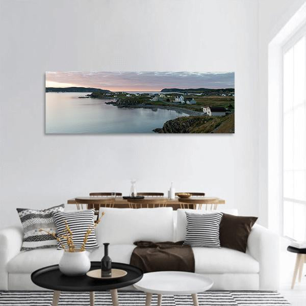 South Twillingate Island In Canada Panoramic Canvas Wall Art-1 Piece-36" x 12"-Tiaracle