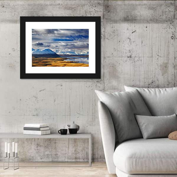 Southern Alps And Lake Tekapo Canvas Wall Art-3 Horizontal-Gallery Wrap-25" x 16"-Tiaracle
