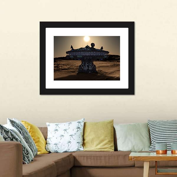 Space Station Canvas Wall Art-3 Horizontal-Gallery Wrap-25" x 16"-Tiaracle