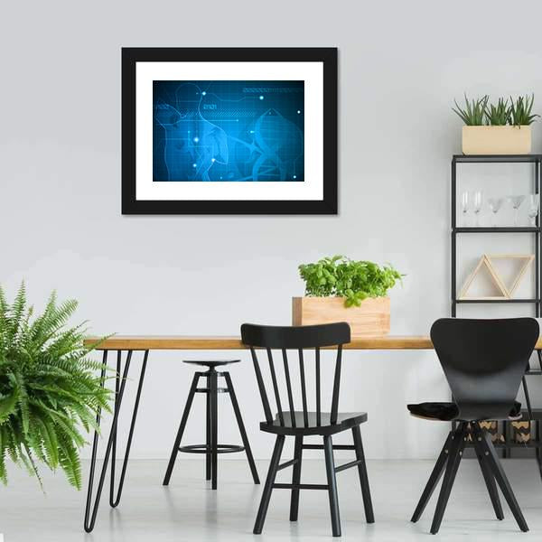 Spine & Gene Chain Canvas Wall Art-3 Horizontal-Gallery Wrap-25" x 16"-Tiaracle