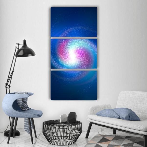 Spiral Nebula Vertical Canvas Wall Art-3 Vertical-Gallery Wrap-12" x 25"-Tiaracle