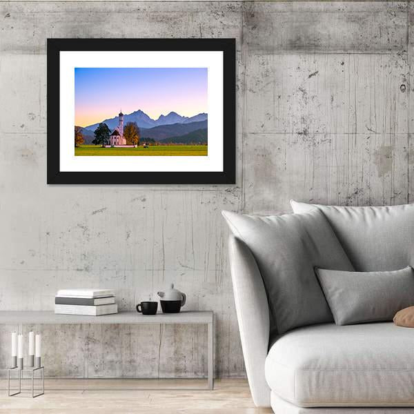 St Coloman Church In Bavaria Vertical Canvas Wall Art-3 Vertical-Gallery Wrap-12" x 25"-Tiaracle