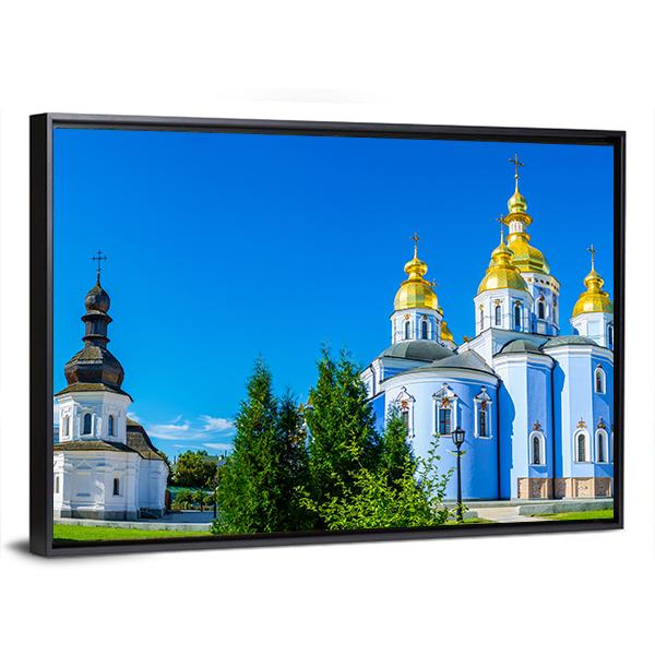 St John And Cathedral Of St Michael's Canvas Wall Art-3 Horizontal-Gallery Wrap-25" x 16"-Tiaracle