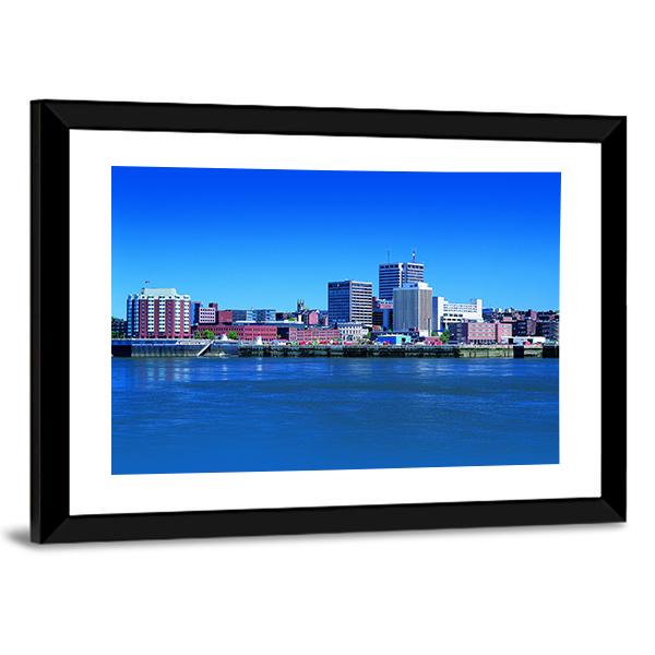 St. John In New Brunswick Atlantic Canada Canvas Wall Art-3 Horizontal-Gallery Wrap-25" x 16"-Tiaracle