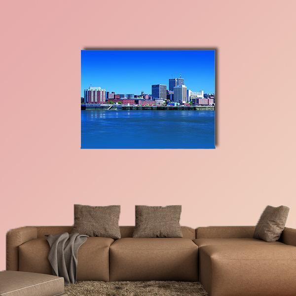 St. John In New Brunswick Atlantic Canada Canvas Wall Art-1 Piece-Gallery Wrap-48" x 32"-Tiaracle