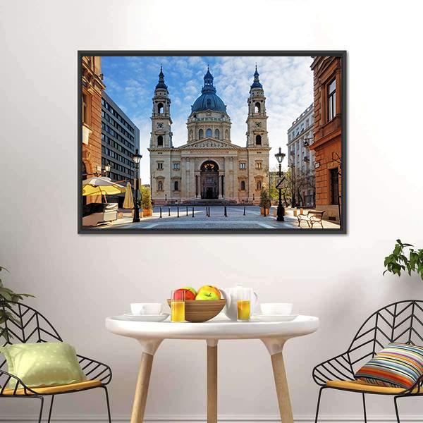 St Stephen's Basilica Canvas Wall Art-5 Horizontal-Gallery Wrap-22" x 12"-Tiaracle