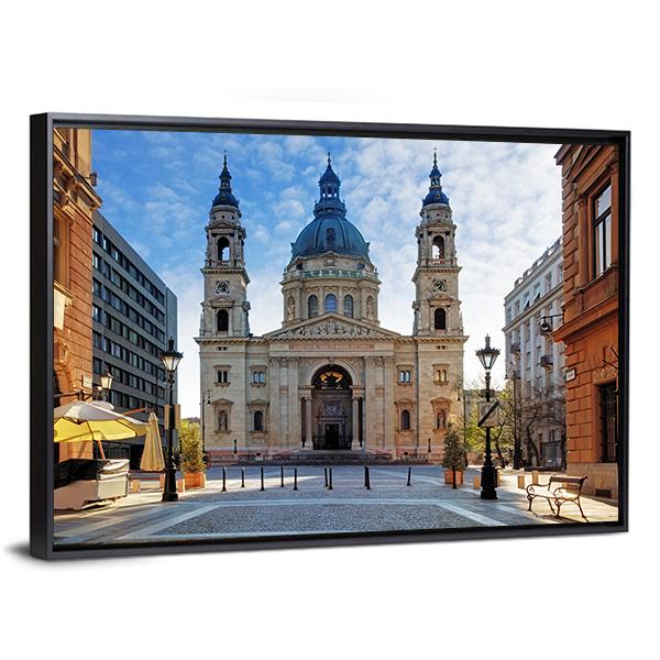 St Stephen's Basilica Canvas Wall Art-3 Horizontal-Gallery Wrap-25" x 16"-Tiaracle