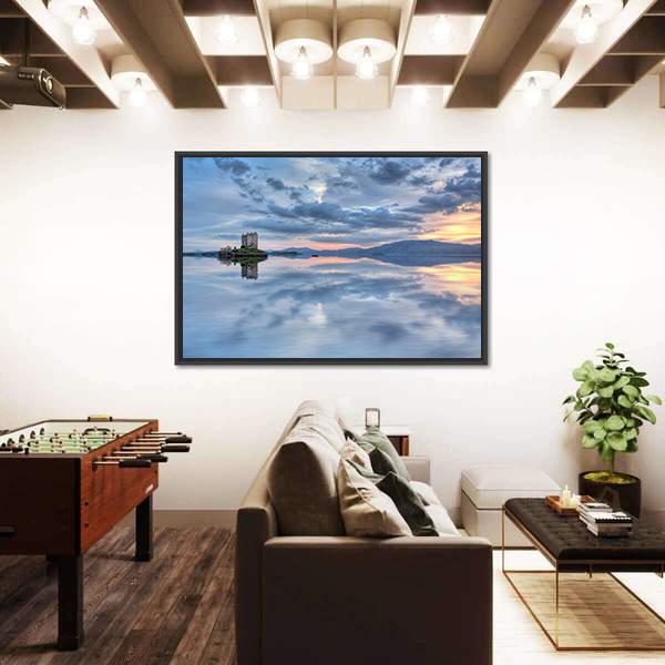 Stalker Castle In Scotland Canvas Wall Art-3 Horizontal-Gallery Wrap-25" x 16"-Tiaracle