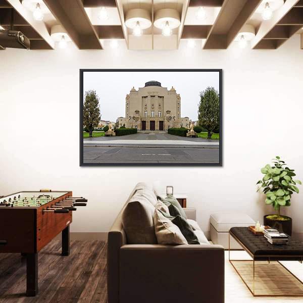 State Theater In Cottbus Canvas Wall Art-5 Horizontal-Gallery Wrap-22" x 12"-Tiaracle