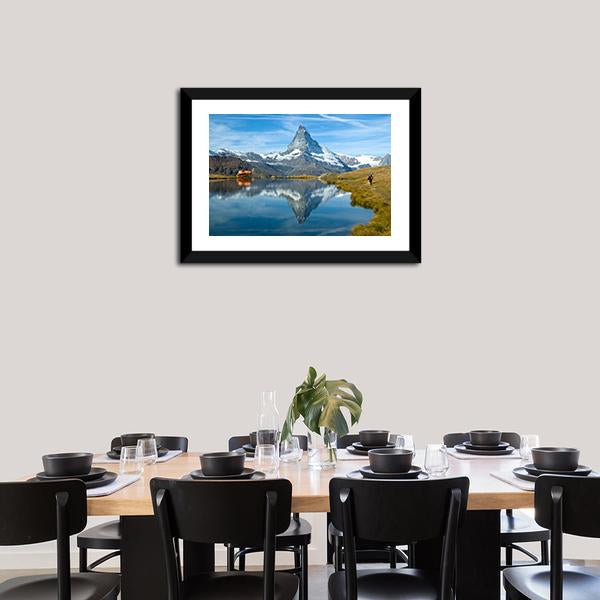 Stellisee Lake Canvas Wall Art-1 Piece-Framed Print-20" x 16"-Tiaracle