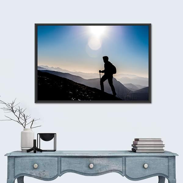 Step Into Success Canvas Wall Art-1 Piece-Floating Frame-24" x 16"-Tiaracle
