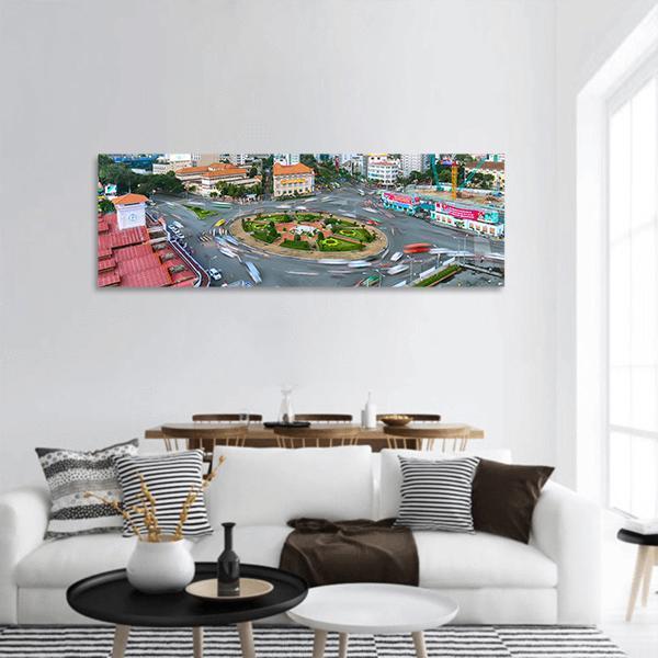 Street In Ho Chi Minh City Vietnam Panoramic Canvas Wall Art-1 Piece-36" x 12"-Tiaracle