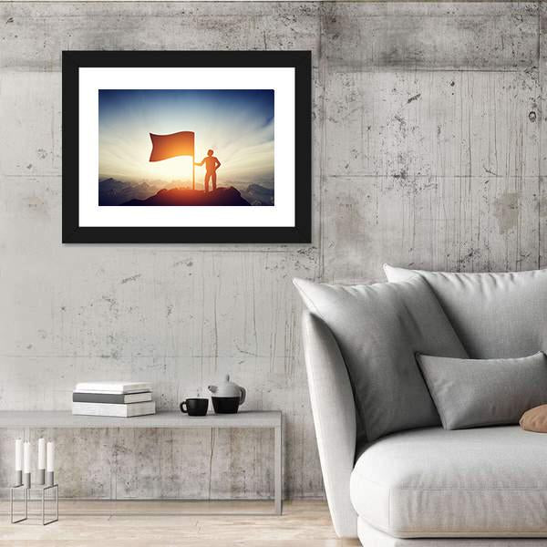 Successful Challenge Concept Canvas Wall Art-3 Horizontal-Gallery Wrap-25" x 16"-Tiaracle