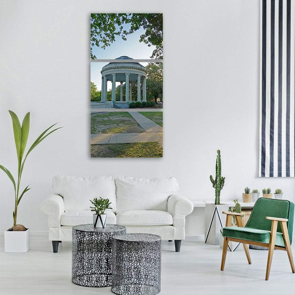 Summer Garden Vertical Canvas Wall Art-3 Vertical-Gallery Wrap-12" x 25"-Tiaracle