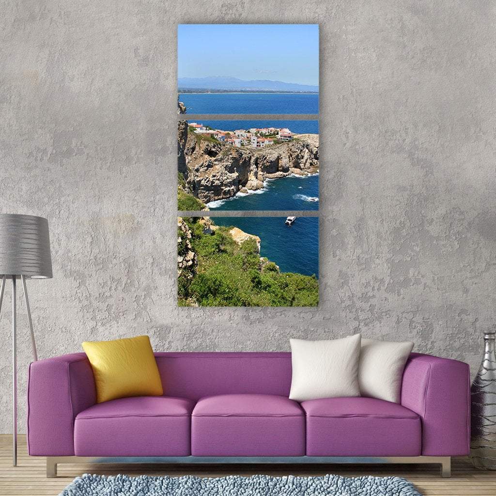 Summer Holiday Water Vertical Canvas Wall Art-3 Vertical-Gallery Wrap-12" x 25"-Tiaracle