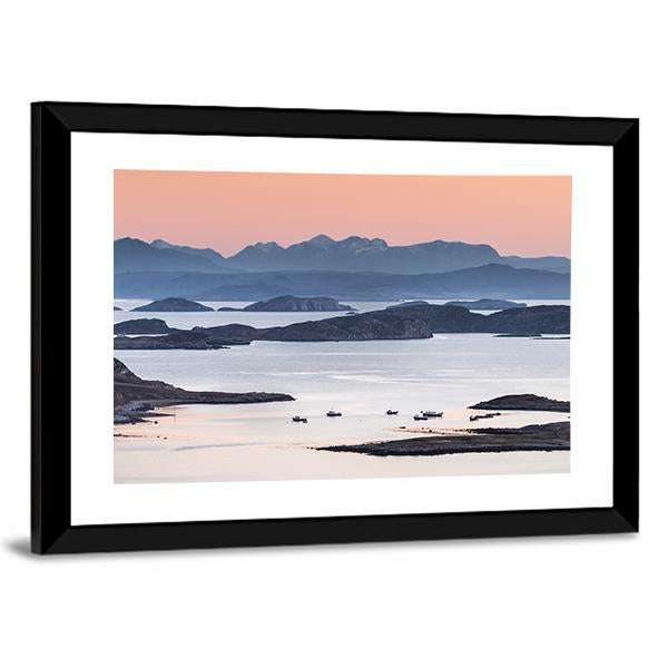 Summer Isles In Scotland Panoramic Canvas Wall Art-1 Piece-36" x 12"-Tiaracle