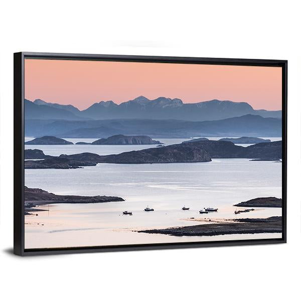 Summer Isles In Scotland Panoramic Canvas Wall Art-1 Piece-36" x 12"-Tiaracle
