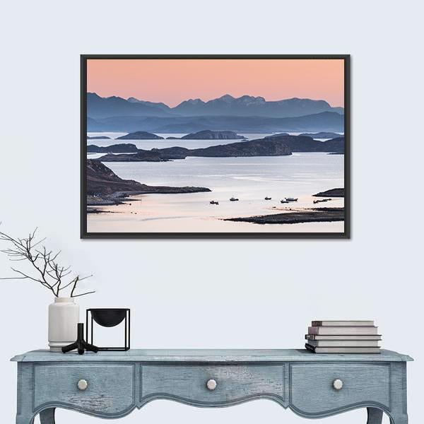 Summer Isles In Scotland Panoramic Canvas Wall Art-1 Piece-36" x 12"-Tiaracle