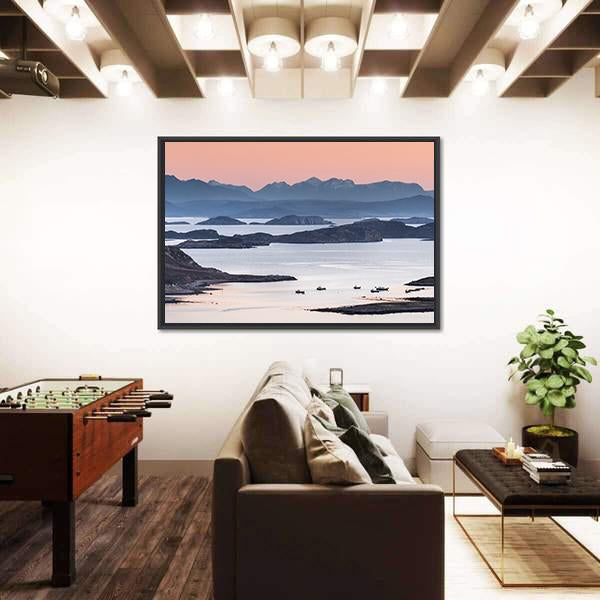Summer Isles In Scotland Panoramic Canvas Wall Art-1 Piece-36" x 12"-Tiaracle