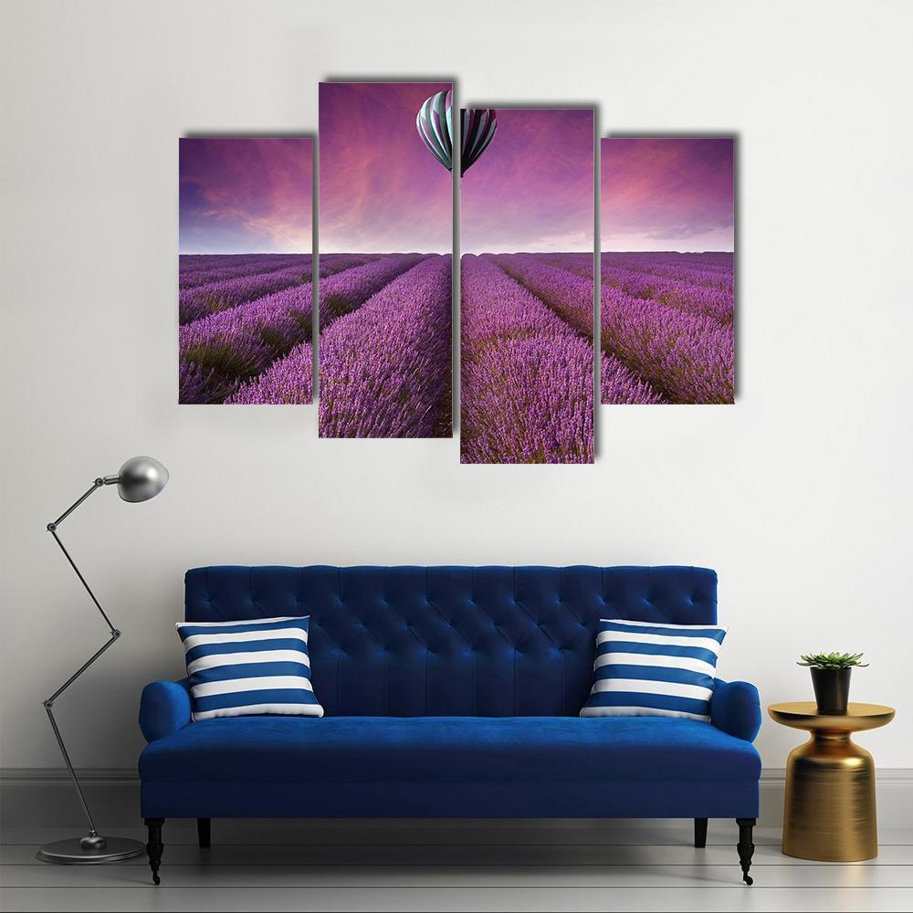 Summer Sunset Landscape Canvas Wall Art-1 Piece-Gallery Wrap-48" x 32"-Tiaracle