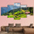Summer View Of Wengen Village Canvas Wall Art-3 Horizontal-Gallery Wrap-37" x 24"-Tiaracle