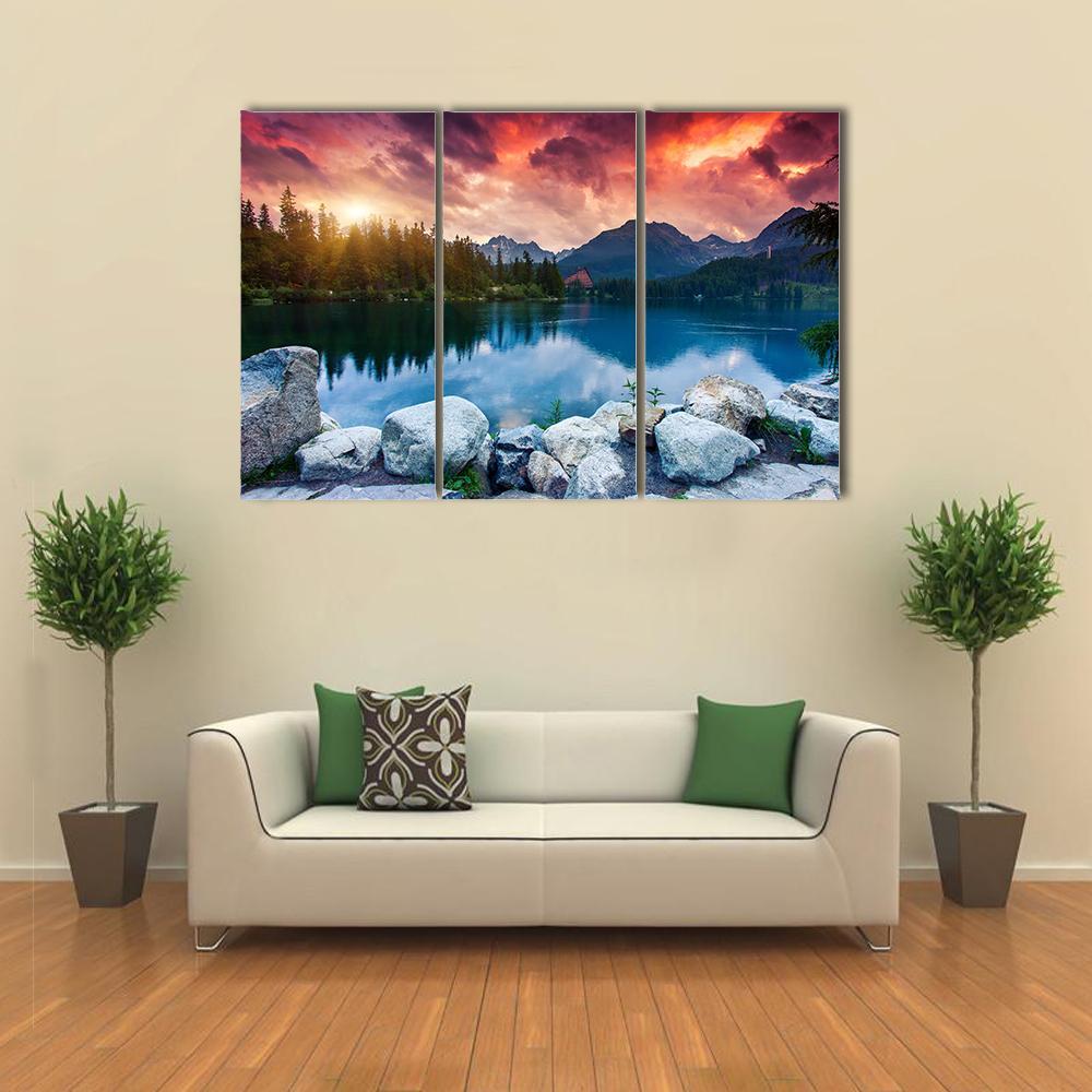 Tatra Dramatic Overcast Canvas Wall Art-3 Horizontal-Gallery Wrap-37" x 24"-Tiaracle