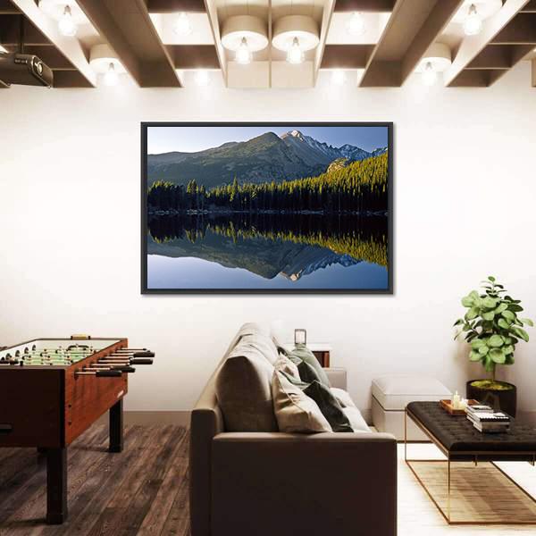 Sunrise At Bear Lake In National Park Canvas Wall Art-3 Horizontal-Gallery Wrap-25" x 16"-Tiaracle