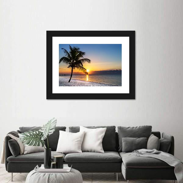 Sunrise At Key West In Florida USA Canvas Wall Art-3 Horizontal-Gallery Wrap-25" x 16"-Tiaracle