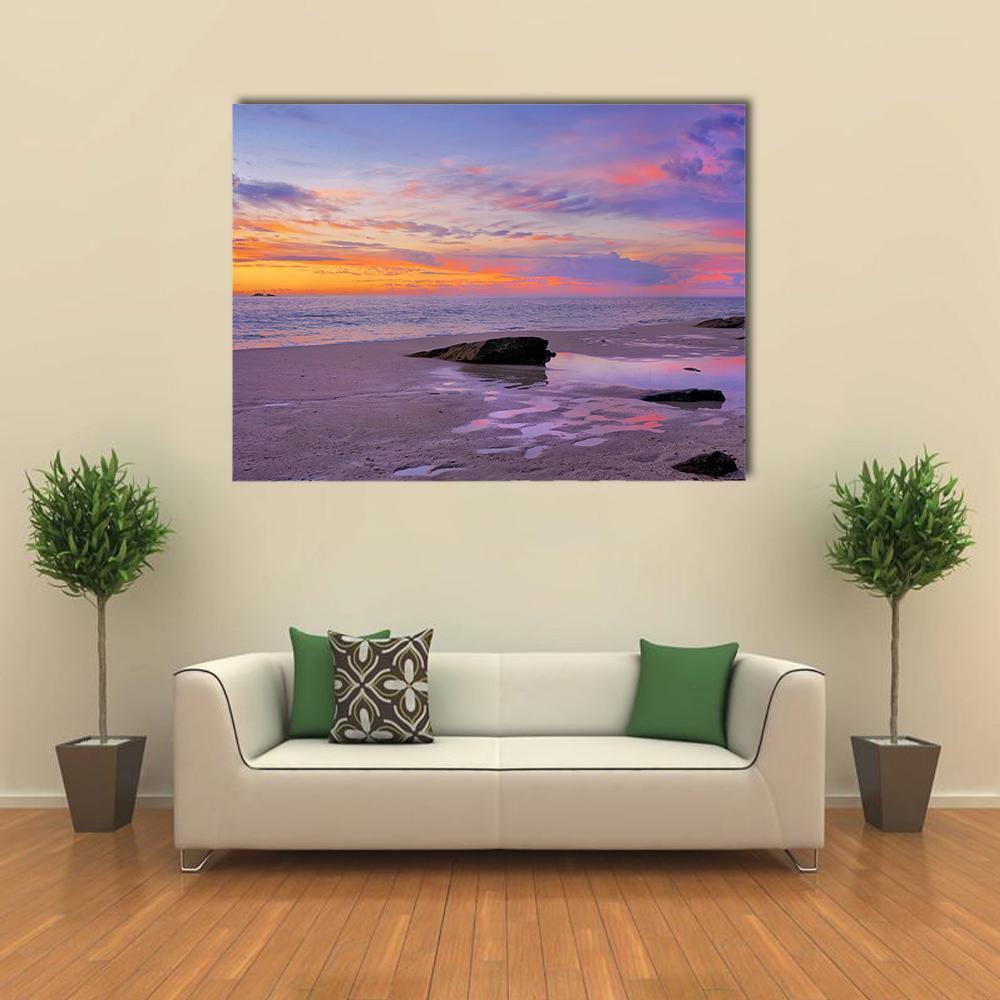 Beach In Perth Canvas Wall Art-1 Piece-Gallery Wrap-48" x 32"-Tiaracle