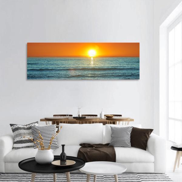 Sunset In Almeria Panoramic Canvas Wall Art-1 Piece-36" x 12"-Tiaracle