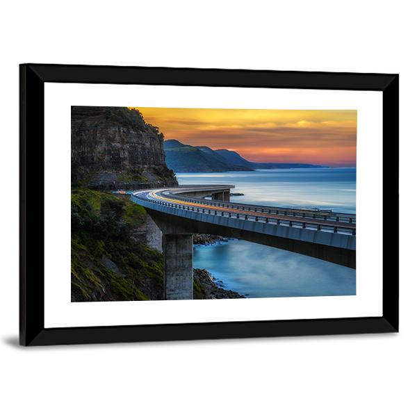 Australian Pacific Ocean Coast Canvas Wall Art-3 Horizontal-Gallery Wrap-25" x 16"-Tiaracle