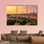 Sunset View Of Florence Canvas Wall Art-3 Horizontal-Gallery Wrap-37" x 24"-Tiaracle