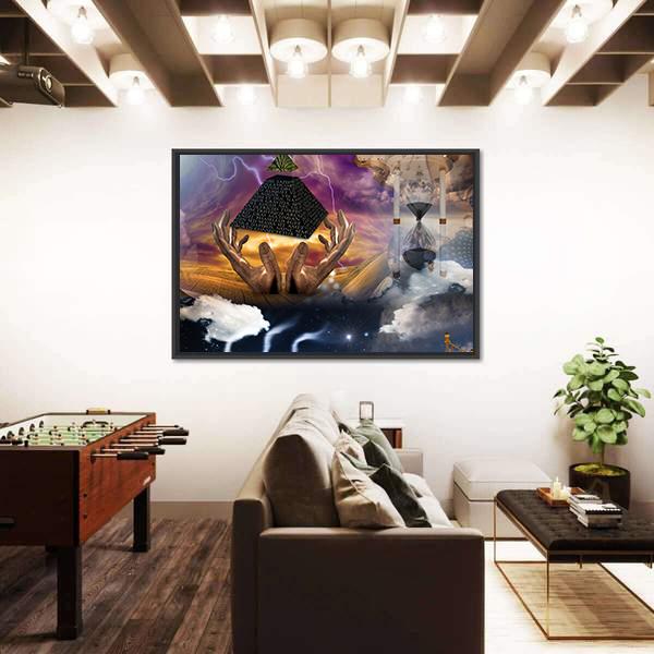 Surreal Composition Canvas Wall Art-3 Horizontal-Gallery Wrap-25" x 16"-Tiaracle