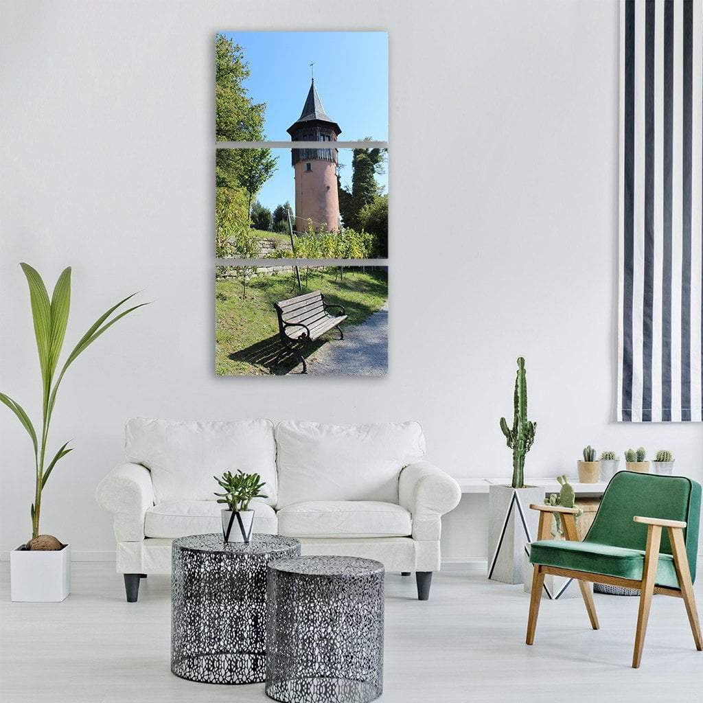 Sweden Tower Vertical Canvas Wall Art-3 Vertical-Gallery Wrap-12" x 25"-Tiaracle
