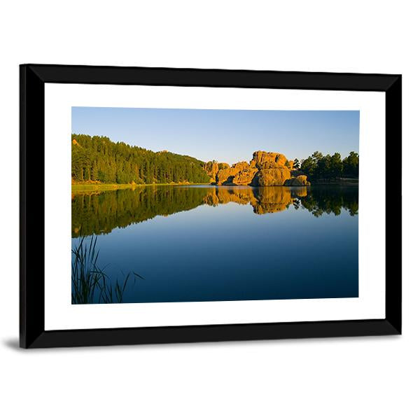 Sylvan Lake In Black Hills Of South Dakota Canvas Wall Art-3 Horizontal-Gallery Wrap-25" x 16"-Tiaracle