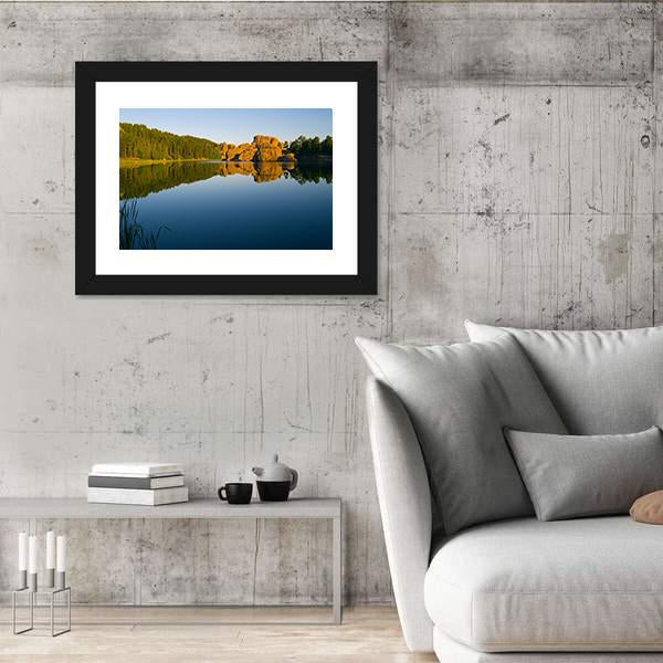 Sylvan Lake In Black Hills Of South Dakota Canvas Wall Art-3 Horizontal-Gallery Wrap-25" x 16"-Tiaracle