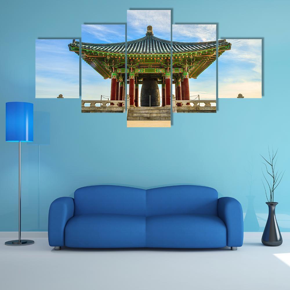 Symbol Of Close Ties Between The United States And Korea Canvas Wall Art-5 Star-Gallery Wrap-62" x 32"-Tiaracle