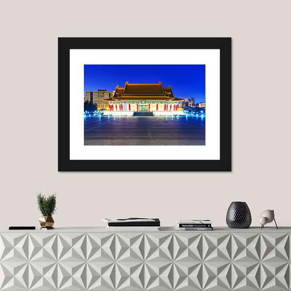 Taipei National Theater Canvas Wall Art-3 Horizontal-Gallery Wrap-25" x 16"-Tiaracle