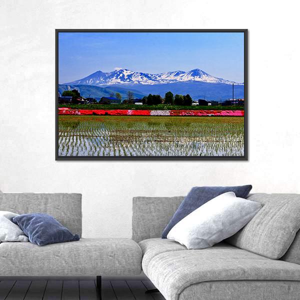 Taisetsuzan In Winter Canvas Wall Art-1 Piece-Floating Frame-24" x 16"-Tiaracle