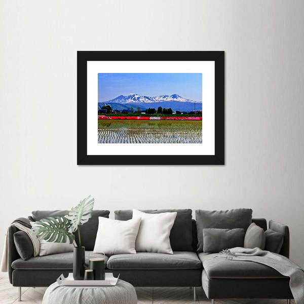 Taisetsuzan In Winter Canvas Wall Art-1 Piece-Framed Print-20" x 16"-Tiaracle