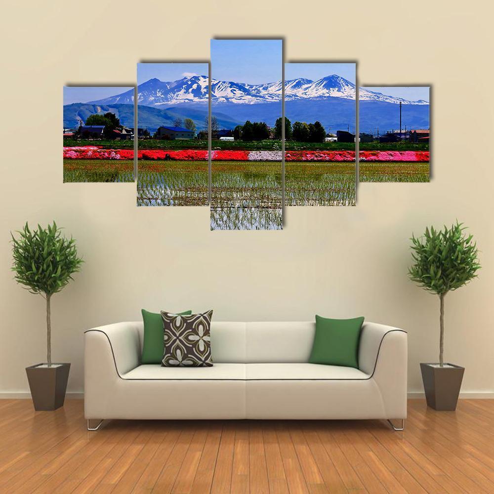 Taisetsuzan In Winter Canvas Wall Art-5 Star-Gallery Wrap-62" x 32"-Tiaracle