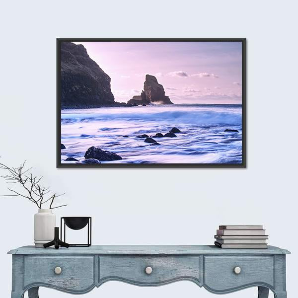 Talisker Bay Scotland Canvas Wall Art-3 Horizontal-Gallery Wrap-25" x 16"-Tiaracle