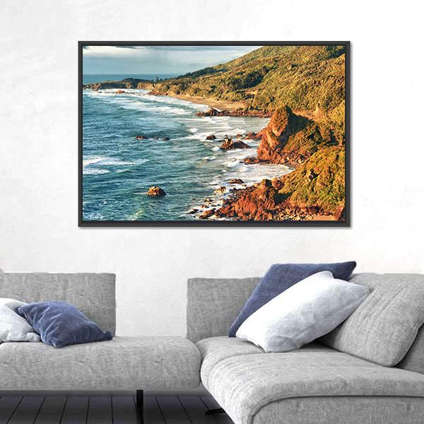 Tasman Sea Canvas Wall Art-1 Piece-Floating Frame-36" x 24"-Tiaracle