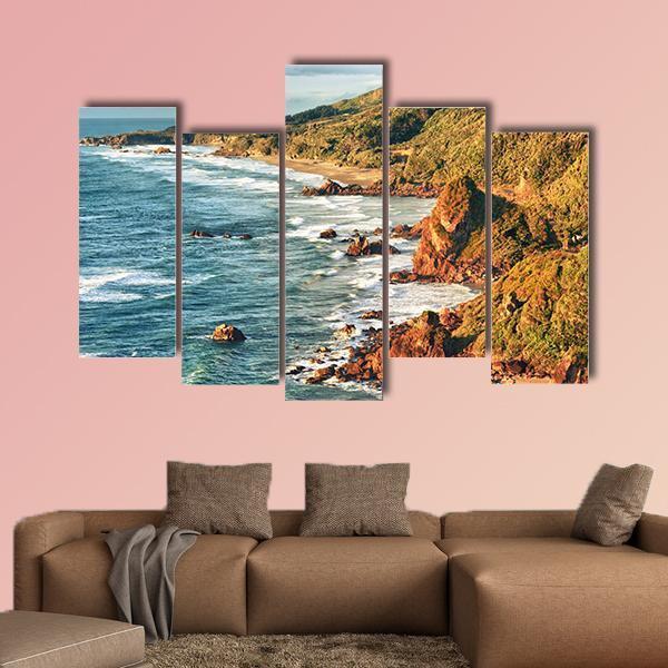 Tasman Sea Canvas Wall Art-5 Pop-Gallery Wrap-47" x 32"-Tiaracle