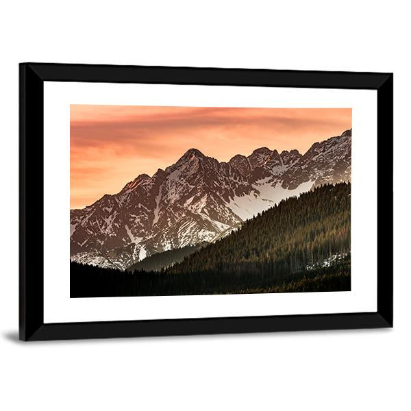 Tatra Mountains Landscape Canvas Wall Art-5 Horizontal-Gallery Wrap-22" x 12"-Tiaracle