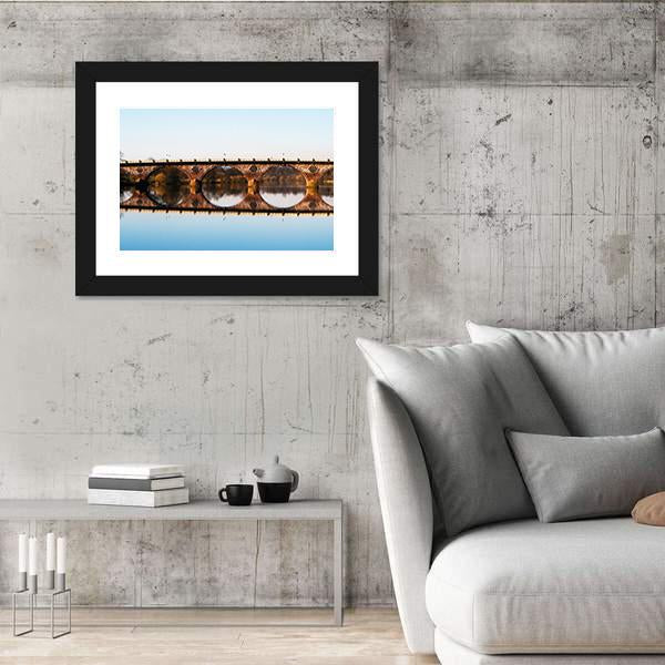 Tay Bridge In Perth Canvas Wall Art-3 Horizontal-Gallery Wrap-25" x 16"-Tiaracle