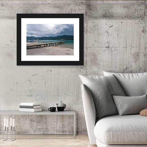 Tegernsee Lake Germany Canvas Wall Art-3 Horizontal-Gallery Wrap-25" x 16"-Tiaracle