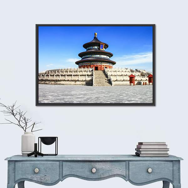 Temple Of Heaven Beijing Canvas Wall Art-3 Horizontal-Gallery Wrap-25" x 16"-Tiaracle